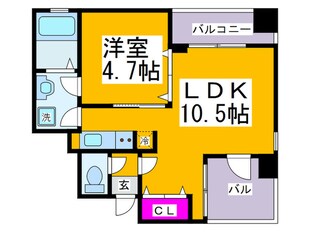 アリス・マナ－ガ－デン新町の物件間取画像